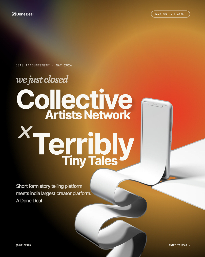Collective Artists Network × Terribly Tiny Tales — deal announcement
