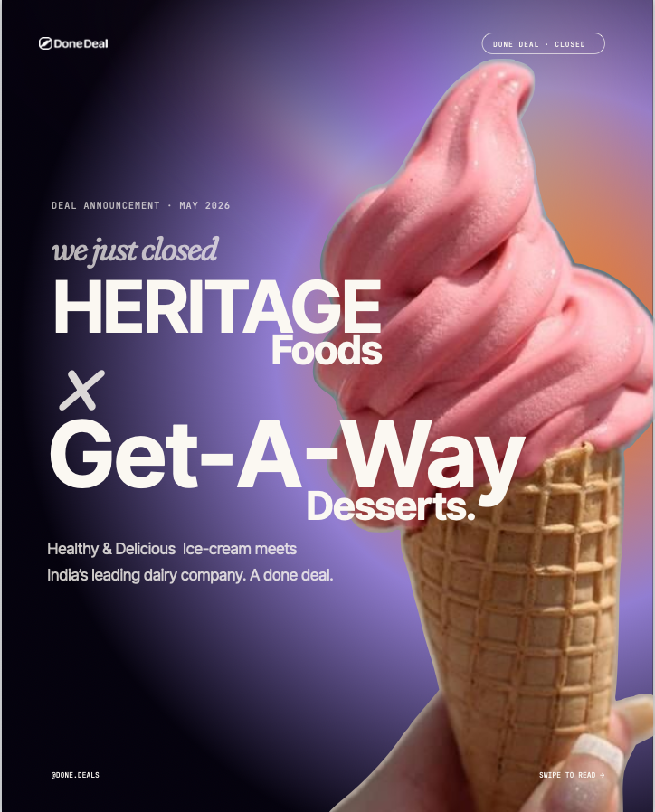 Heritage Foods x Get-A-Way is a Done Deal